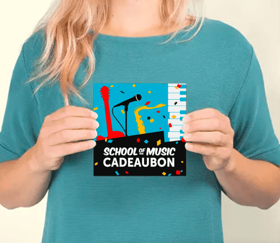Cadeaukaart muziekles van School of Music