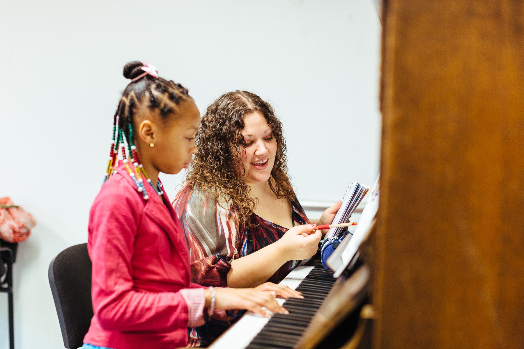 Pianodocent met cursist